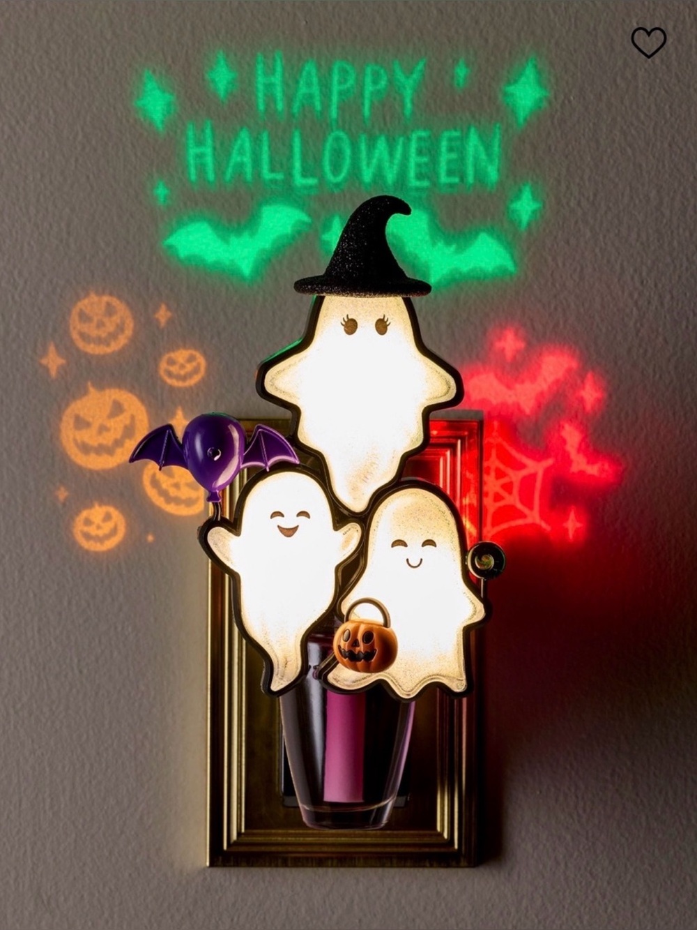 BBW Ghoul Friend Halloween Ghosts Nightlight  Wallflowers Projector Plug
